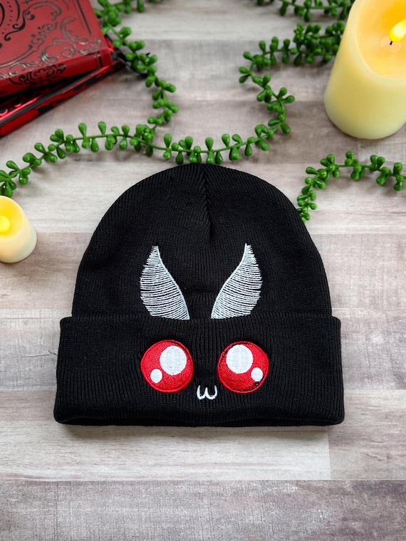 UwU Mothman Embroidered Beanie