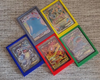 Pokemon Trading Card Game Display Stand PSA /& Toploader Fire Element x3