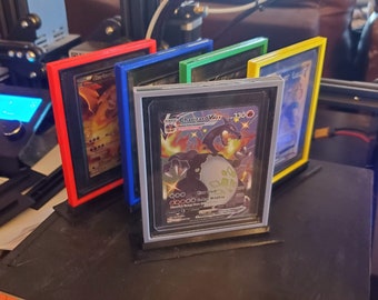 Pokemon Trading Card Game Display Stand Fire Element PSA /& Toploader x3