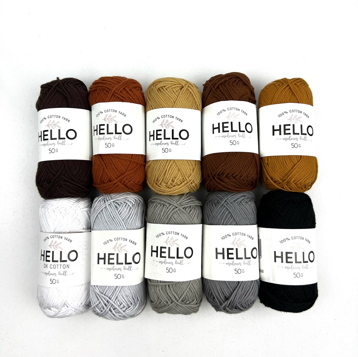 Organic Cotton Yarn Amigurumi Yarn Crochet Yarn 50 Grams Etsy