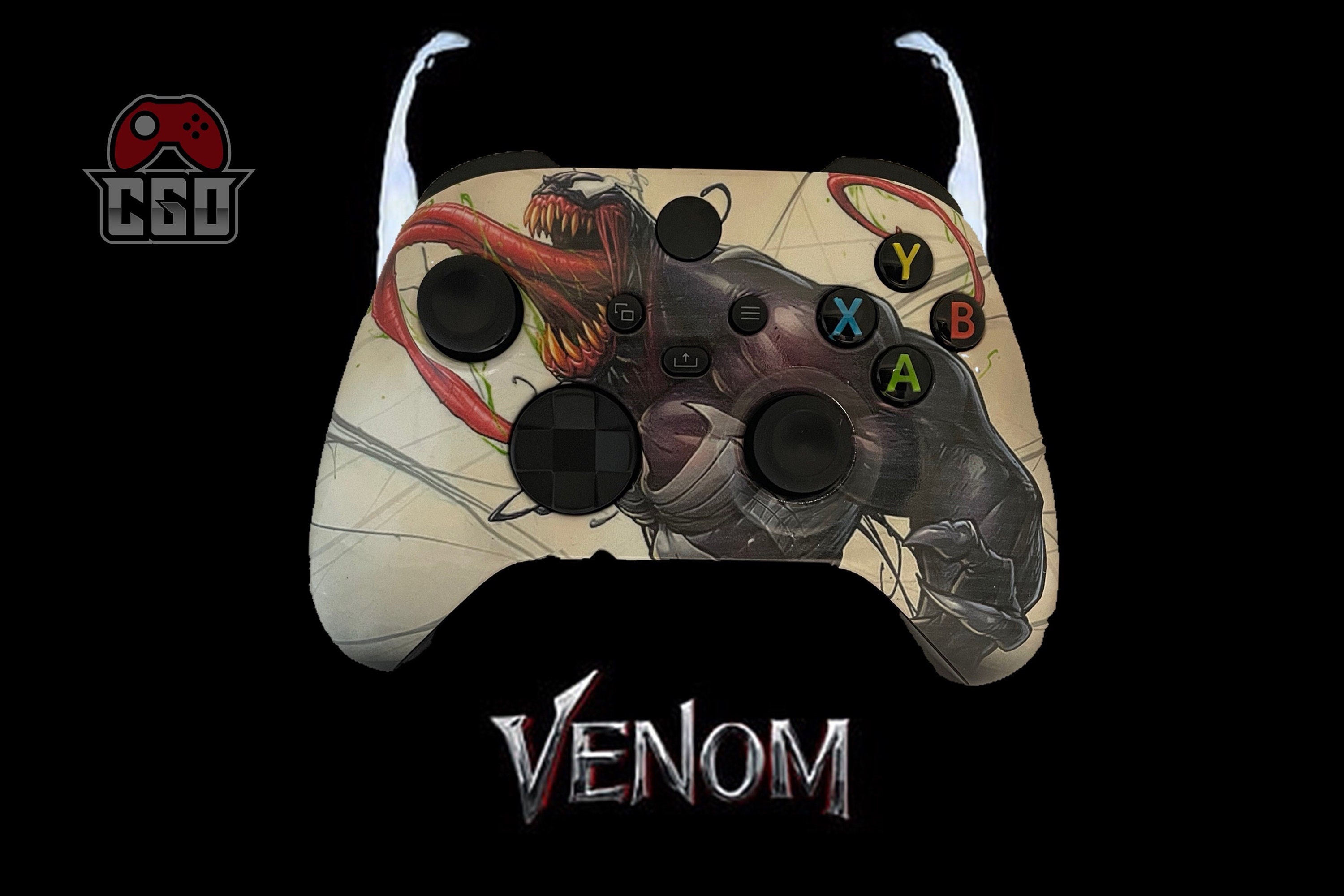 Exquisit - Figurine support Venom Deadpool compatible manette XBOX