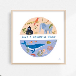What a Wonderful World Kunstdruck