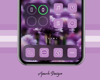 100+ App Icons IOS 14 - Pastel Purple