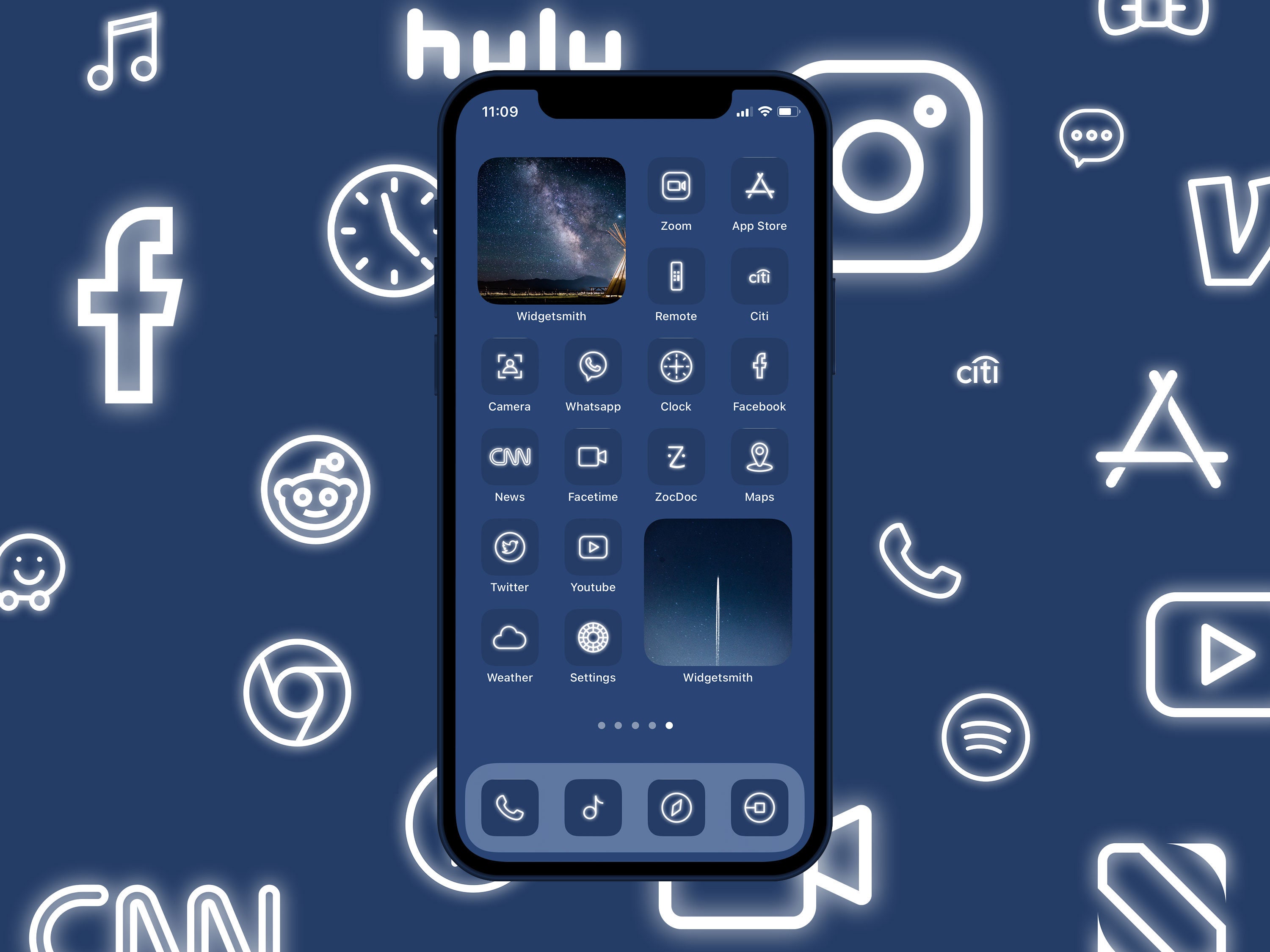 blue app icons ios 14