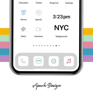100+ App Icons IOS 14 - Minimal Neon Icons