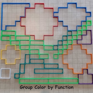Set of 16 Area of Effect Grid Frames for D&D, Pathfinder, and other TTRPGs