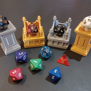 3D Orcs Metallic Colored Dice Shrine