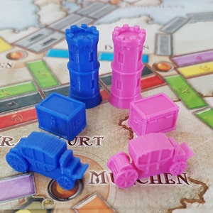 3D Orcs 18th Century Themed Pieces for Games like Ticket to Ride