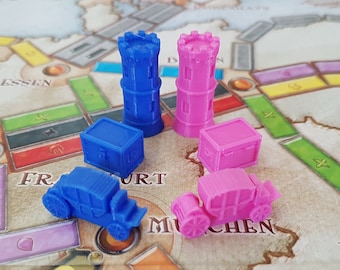 3D Orcs 18th Century Themed Pieces for Games like Ticket to Ride