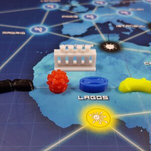 Replacement Pieces Based on Real Viruses for Games like Pandemic