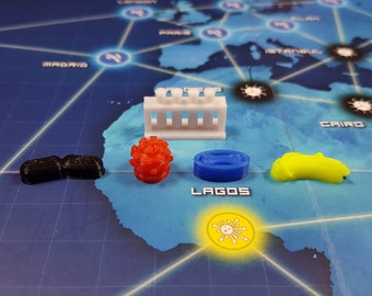 Replacement Pieces Based on Real Viruses for Games like Pandemic