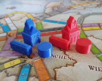 3D Orcs Replacement Pieces for Games like Ticket to Ride