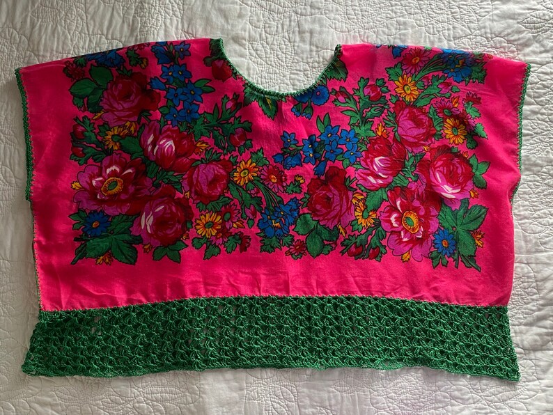 Huipil Kokum Scarf Top-Fuchsia