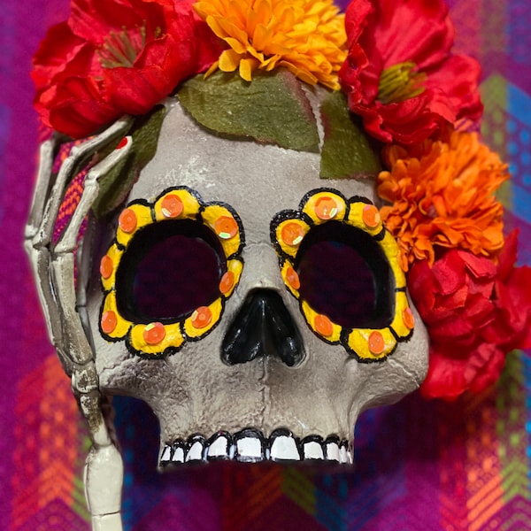 Sugar Skull Mask Pink Mix Glasses Frame Eyemask main image 1