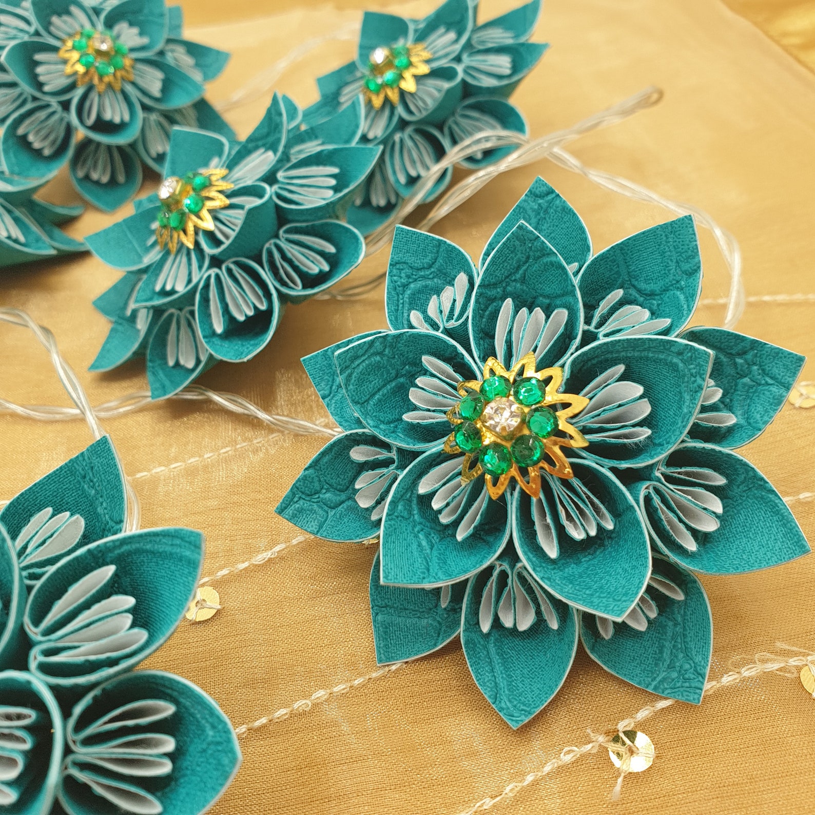 Greeny Blue Flower Fairy Lights Kusudama Flower String Lights Etsy UK greeny-blue-flower-fairy-lights-kusudama-flower-string-lights-etsy-uk