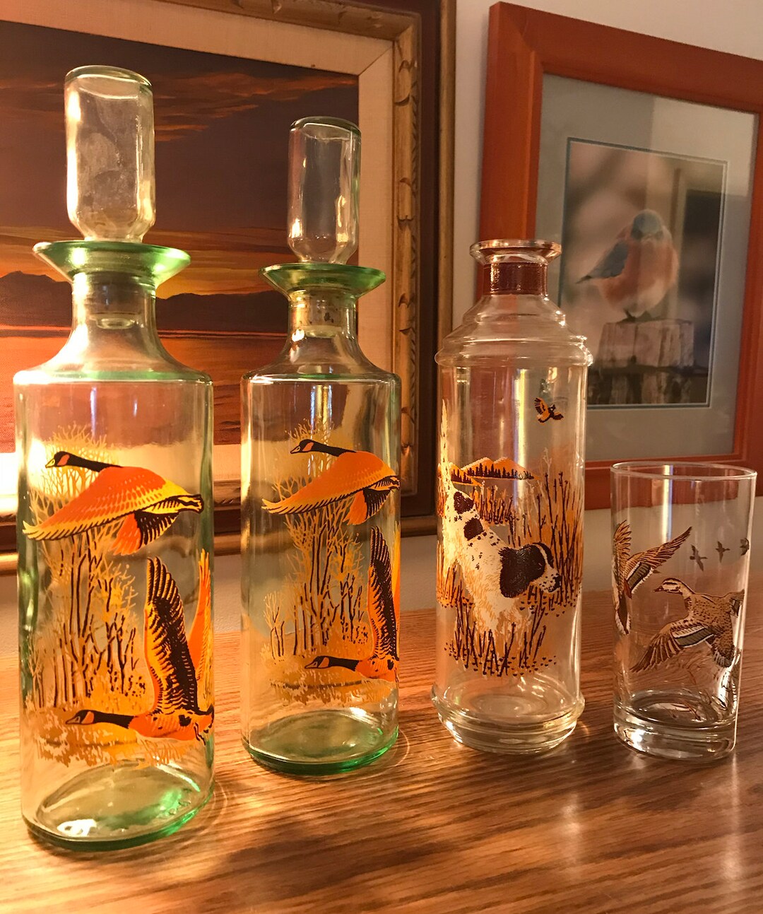Decanters Duck Hunting Theme Etsy