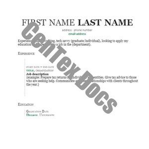 Resume Template