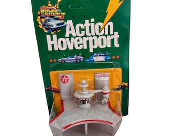 Back to the Future II Texaco Micro Action Hoverport 1989 Vintage Racing Champions MOC Sealed