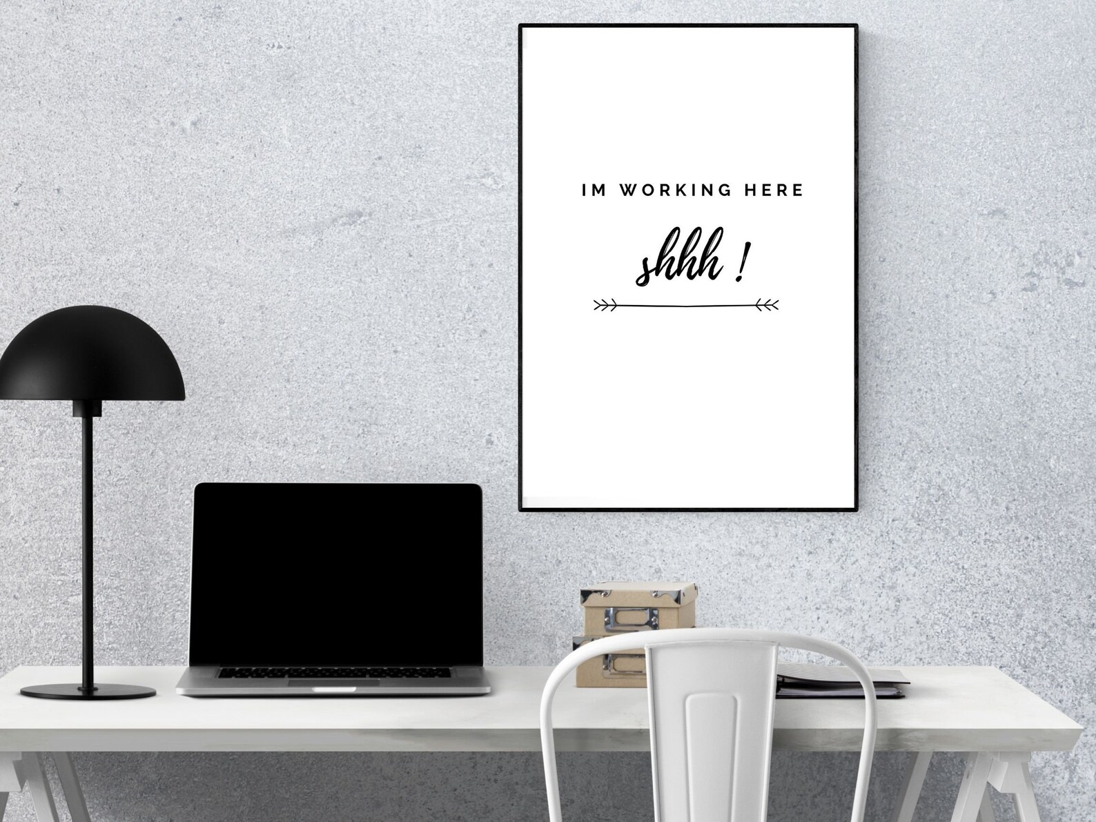 Shhh I'm Working Here poster sign printable - Etsy España