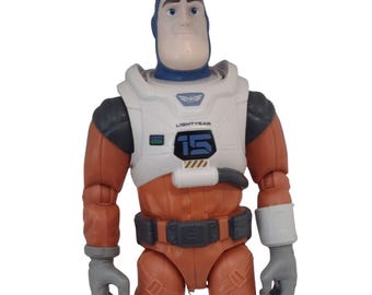 12" Large Scale Buzz Lightyear Action Figure Disney Pixar Orange XL-15 Hyperspeed Suit Mattel Posable Toy No Helmet