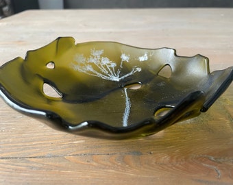 Recycled glass bowl