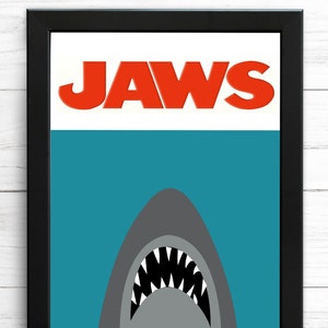 Jaws Poster |Film Print |  Wall art | Vector Art | Minimalist Print | A5,A4,A3,A2 poster
