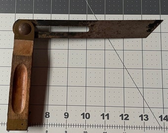 Vintage Stanley No. 25 Sliding T-Bevel: Rosewood & Brass, 8 Inch