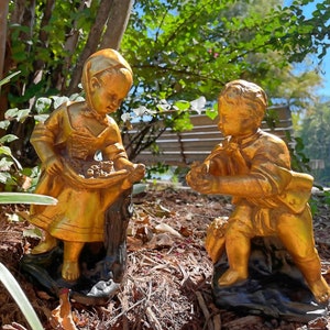 Boy and Girl Statues 