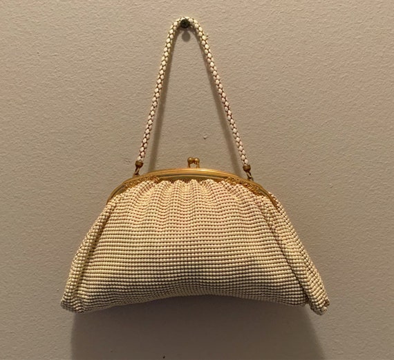 Lovely Whiting and Davis Co Vintage Mesh Handbag,
