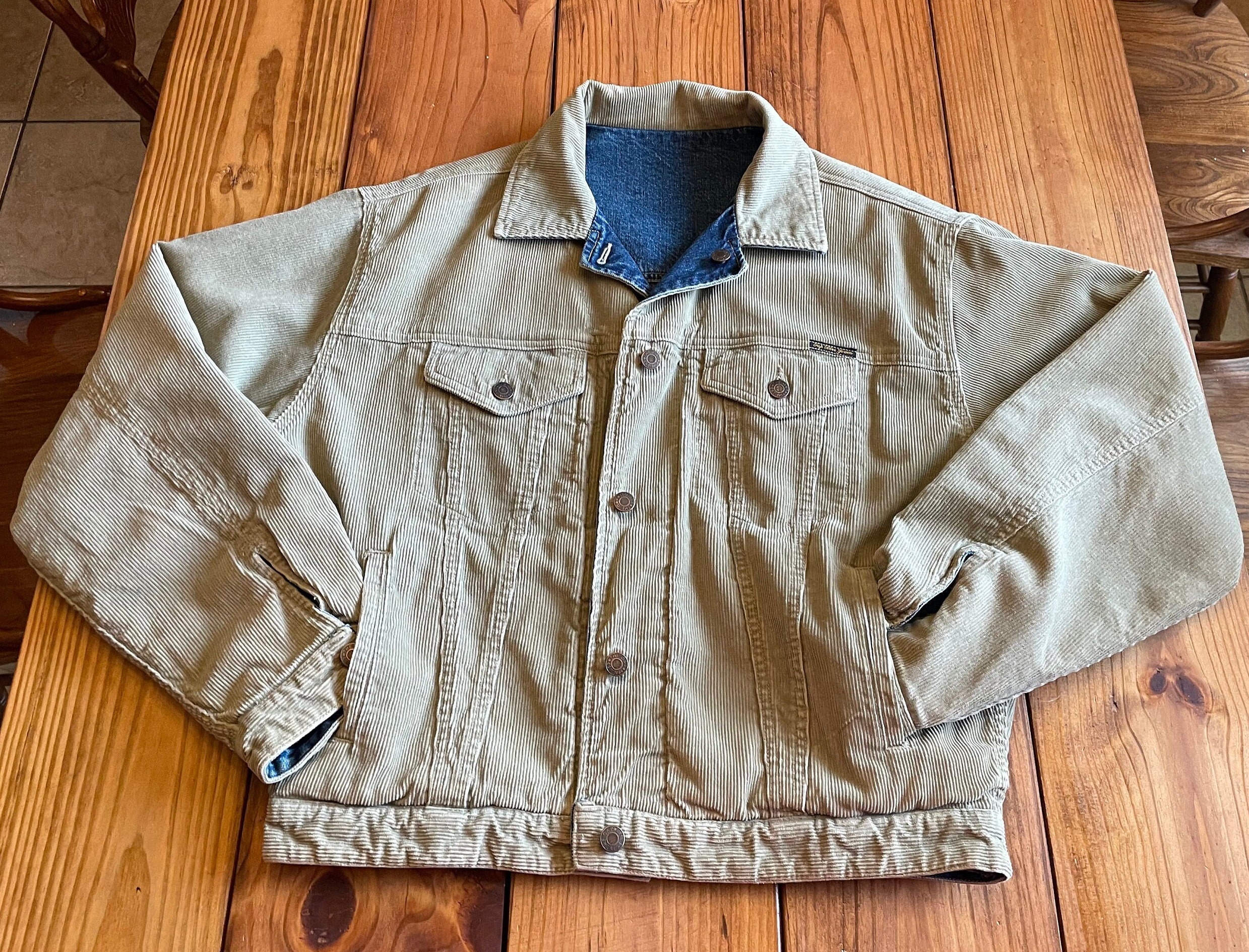 Classic Vintage GAP Denim and Corduroy Reversible Jacket