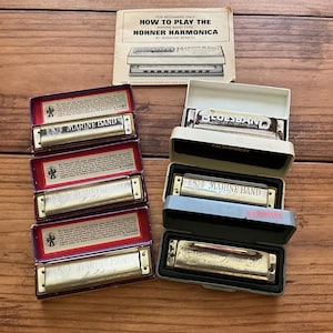 Vintage Hohner Harmonica Lot – Marine Band, Special 20, Bluesband (6pc)