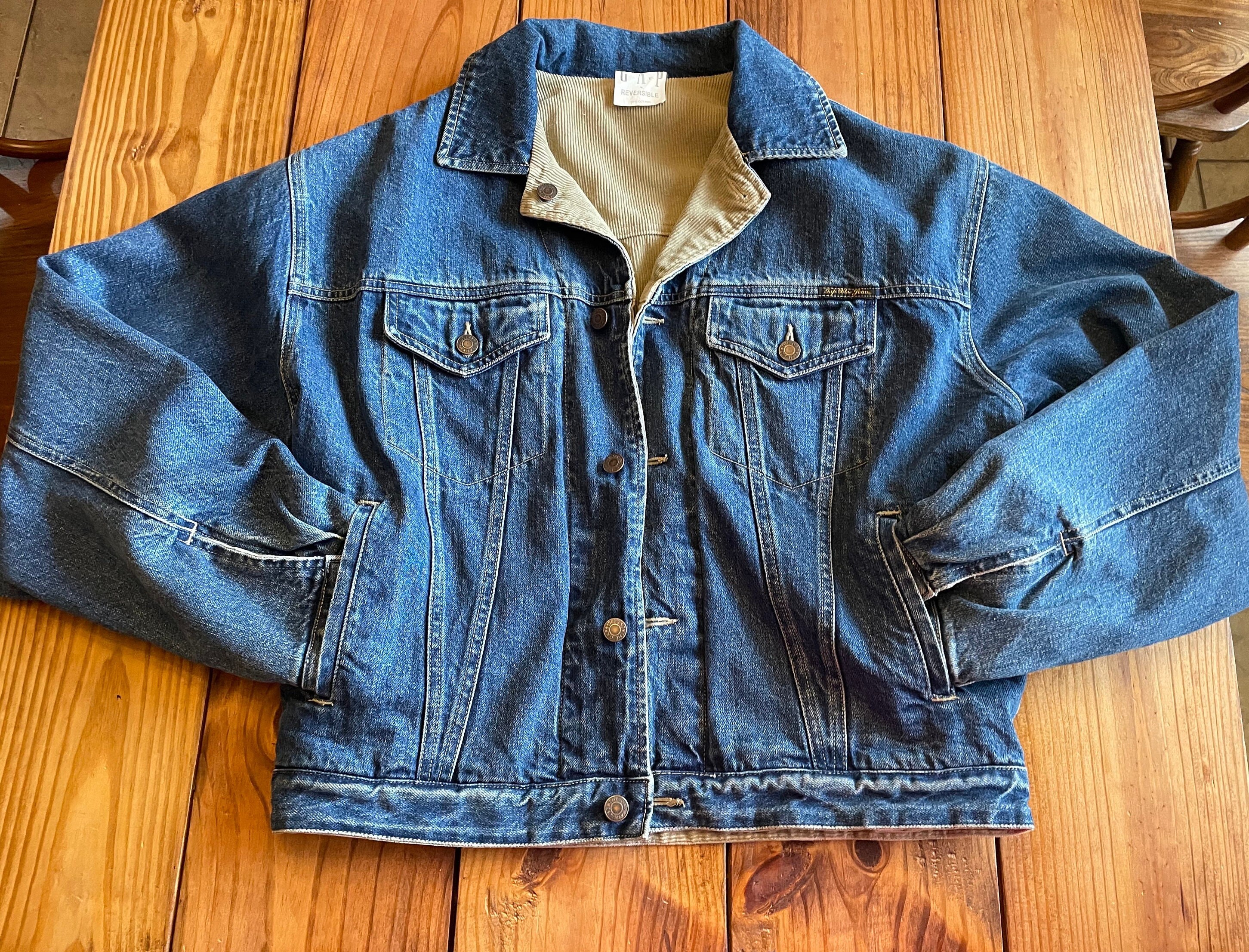 ジャケット・アウター old gap corduroy denim jacket 90s Classic Vintage GAP Denim and Corduroy Reversible Jacket