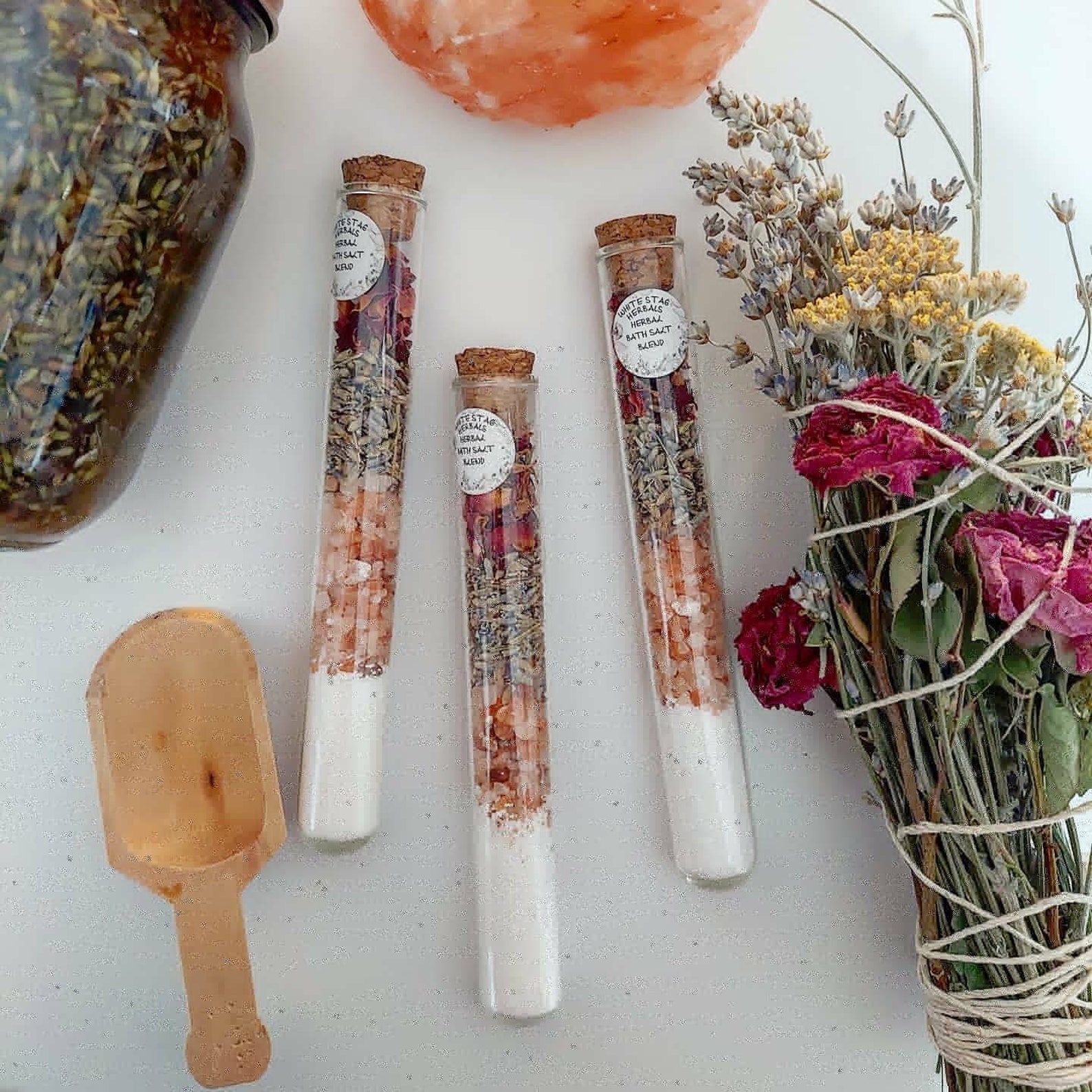 Herbal Bath Salt Test Tube Etsy