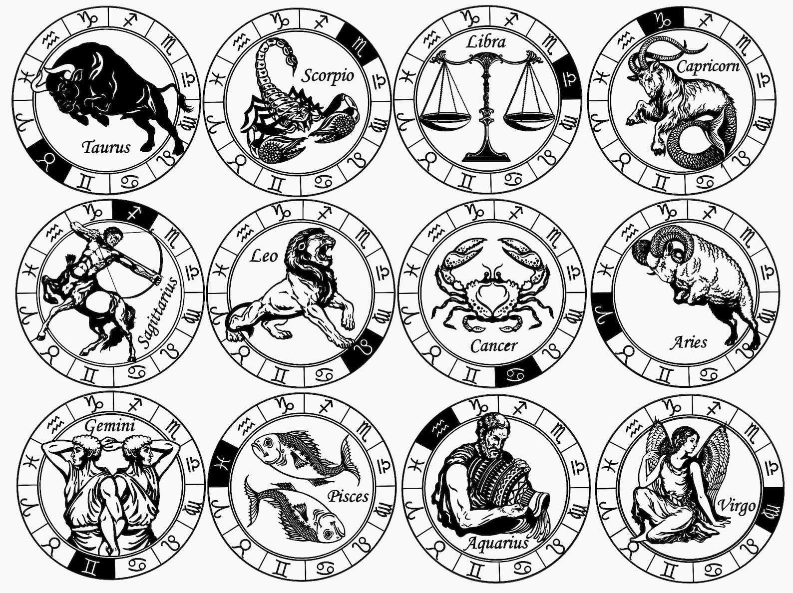 Zodiac Christmas Ornament Christmas Gift Zodiac Signs Etsy