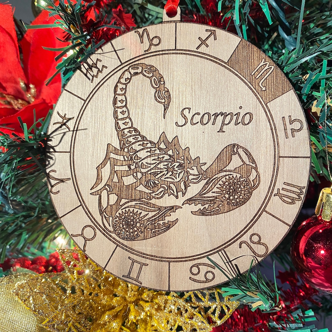 Zodiac Christmas Ornament Christmas Gift Zodiac Signs Etsy