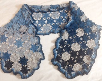 Crochet Winter Snowflake Shawl