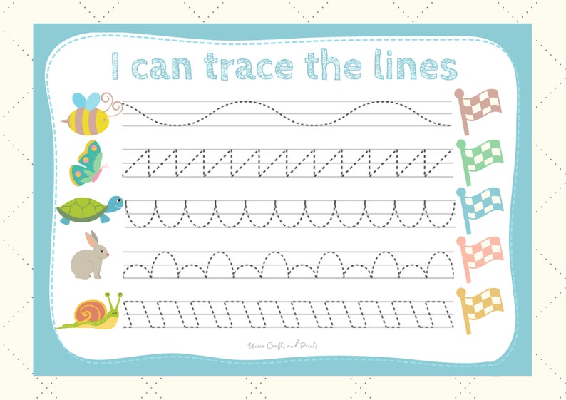 Custom Name Tracing Sheet Handwriting Practice Personalized Etsy