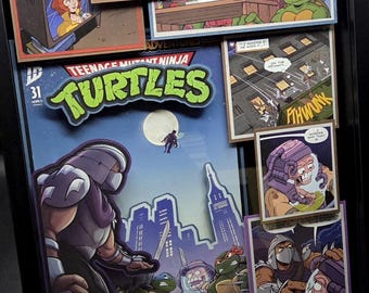 Teenage Mutant Ninja Turtles Comic Book Shadow Box Art: 3D Collectible Wall Decor
