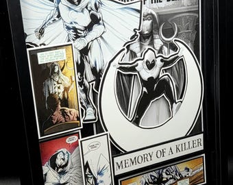 Moon Knight #1 Comic Book Shadow Box Art: 3D Collectible Wall Decor