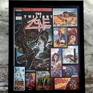 Twilight Zone Comic Book Shadow Box Art: Vintage Horror 3D Collectible Sci-Fi Decor