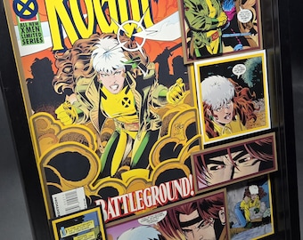Rogue Comic Book Shadow Box, Collectible Framed Wall Art (11x14)