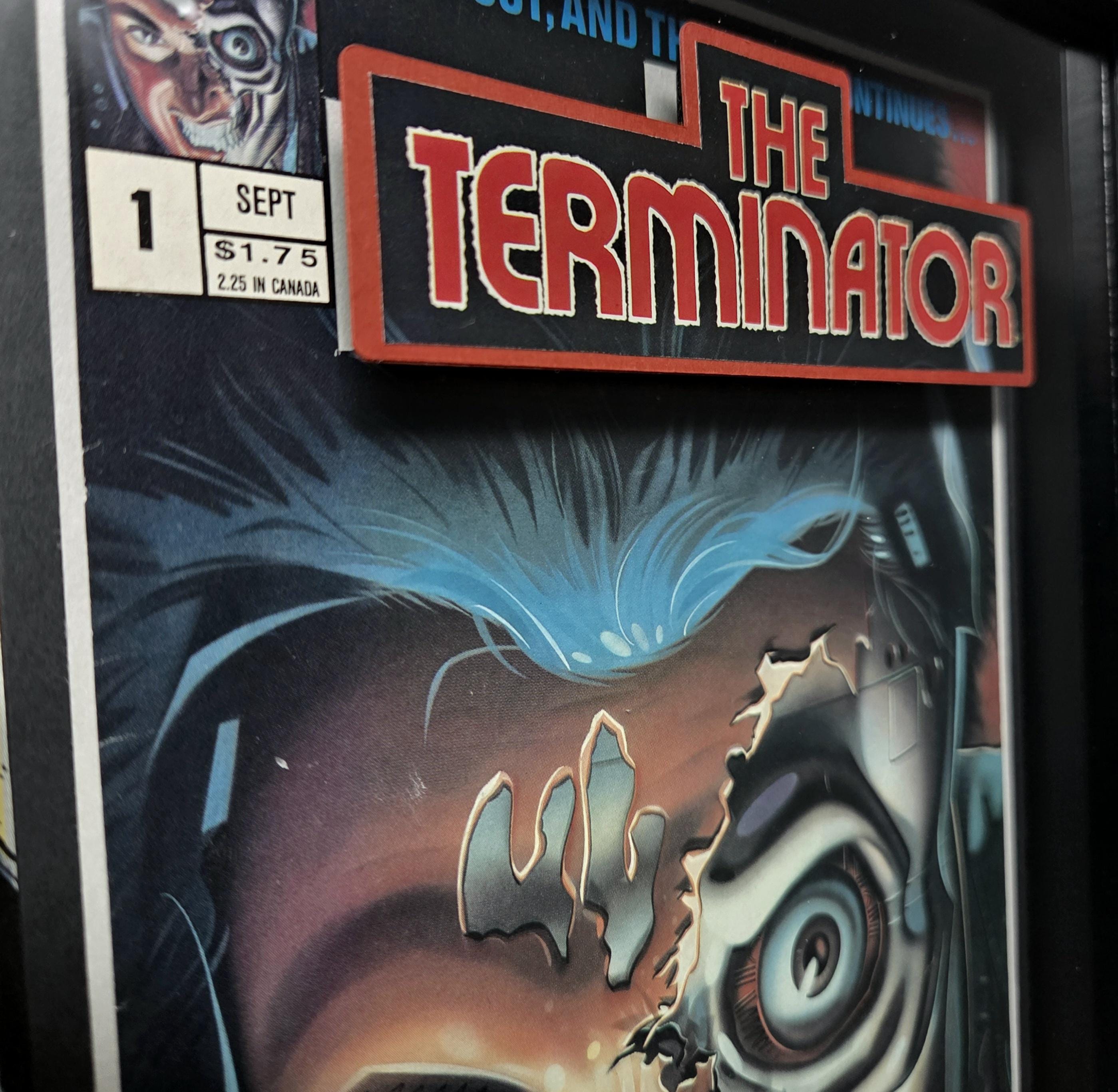 The Terminator Comic Book Shadow Box Art: TV Sci-fi Movie Collectible ...