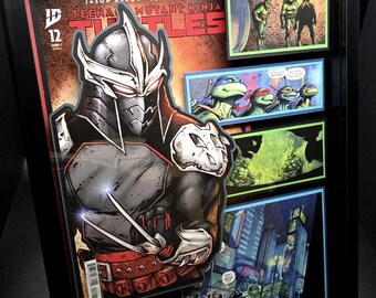 Teenage Mutant Ninja Turtles Comic Book Shadow Box Art: 3D Collectible Wall Decor