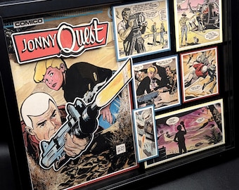 Jonny Quest Comic Book Shadow Box Art: 3D Collectible Wall Decor
