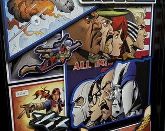 GI Joe Comic Book Shadow Box Art: 3D Collectible Decor, 80s Cartoon Action Figure