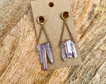 Misuratori in cristallo color lavanda