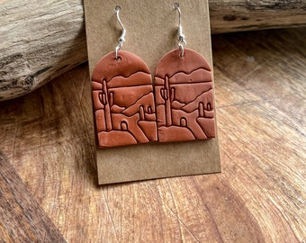 Orecchini in argilla polimerica Saguaro