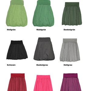 Balloon skirt women knee length Motif: daisies Waistband stretchable 60-110 cm size 36-42 Various colors also suitable as a maternity skirt image 6