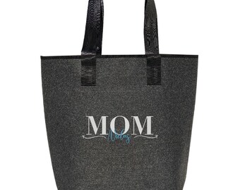 Filztasche Shopper personalisiert MOM-Bag bestickt groß - Einkaufstasche | Wickeltasche | exklusives Geschenk | 44x26cm