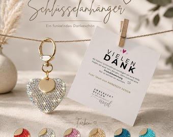 Large Heart Keychain & Glitter 3D Resin Bag Charm Heart Pendant XL Valentine's Day Gift Glitter Heart Keyring